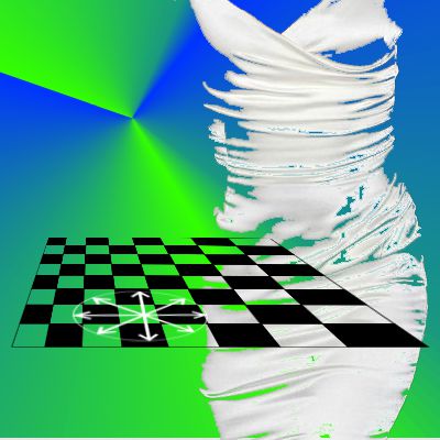 White satin and chessboard 1
